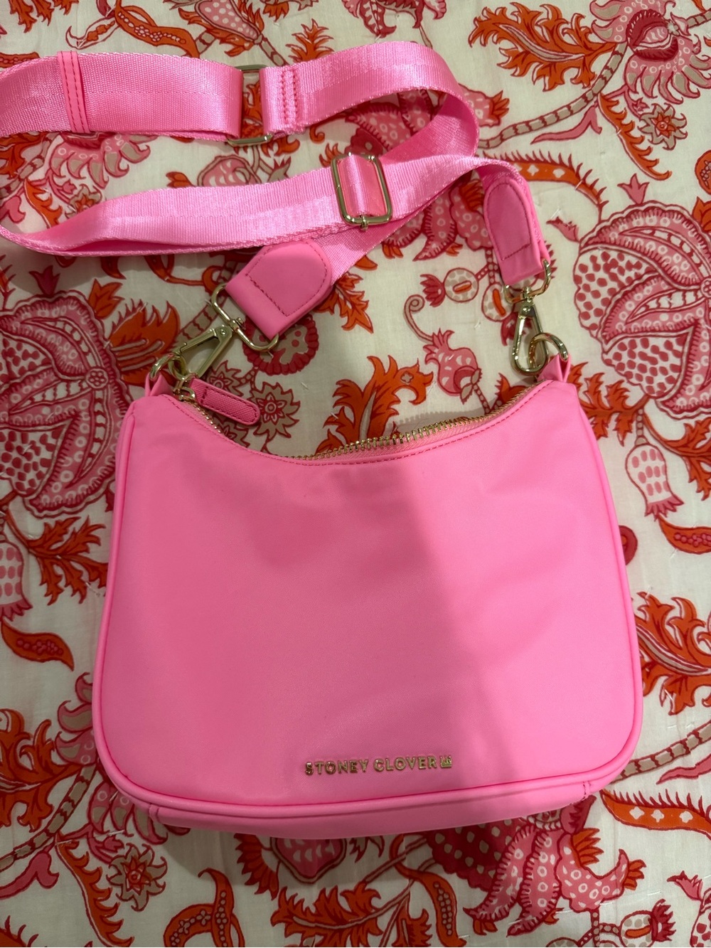 Pink Stoney Clover Crossbody